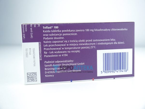 Купить Телфаст 180 мг, №20 - таблетки - ЕвроАптека - сервис по доставке .