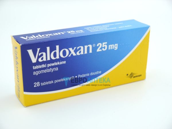 Вальдоксан 25 мг, №28 - таблетки. Фото 1