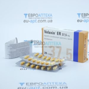 Велаксин ER - 37.5 мг, №28 - капсули