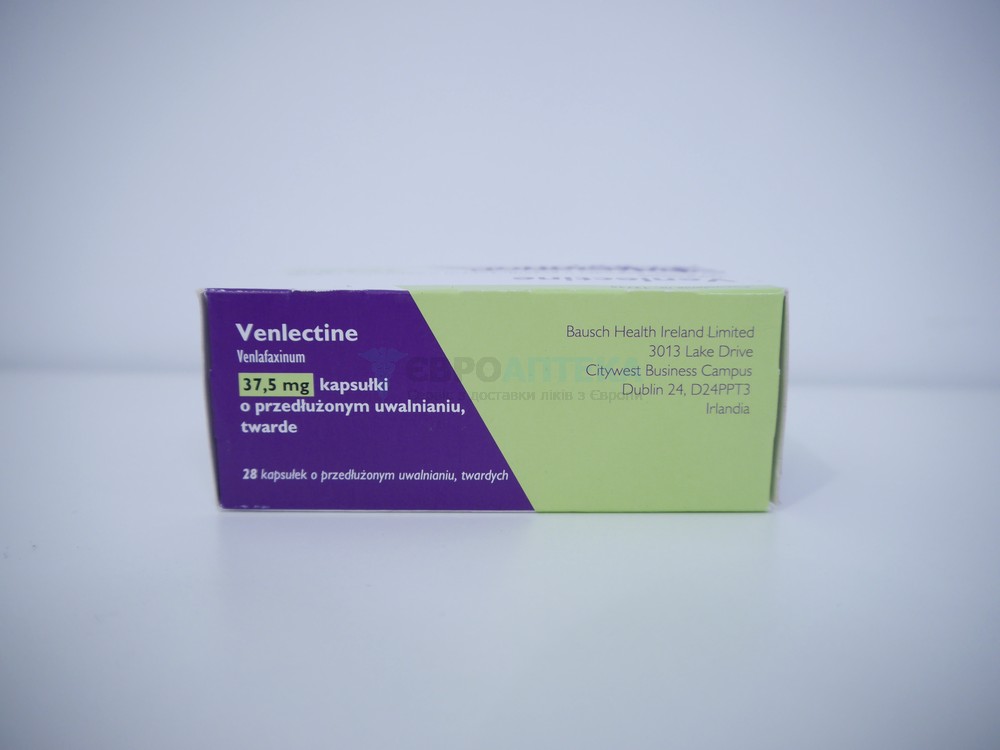 Венлектин (аналог Велаксин) - 37.5 мг, №28 - капсули 6497