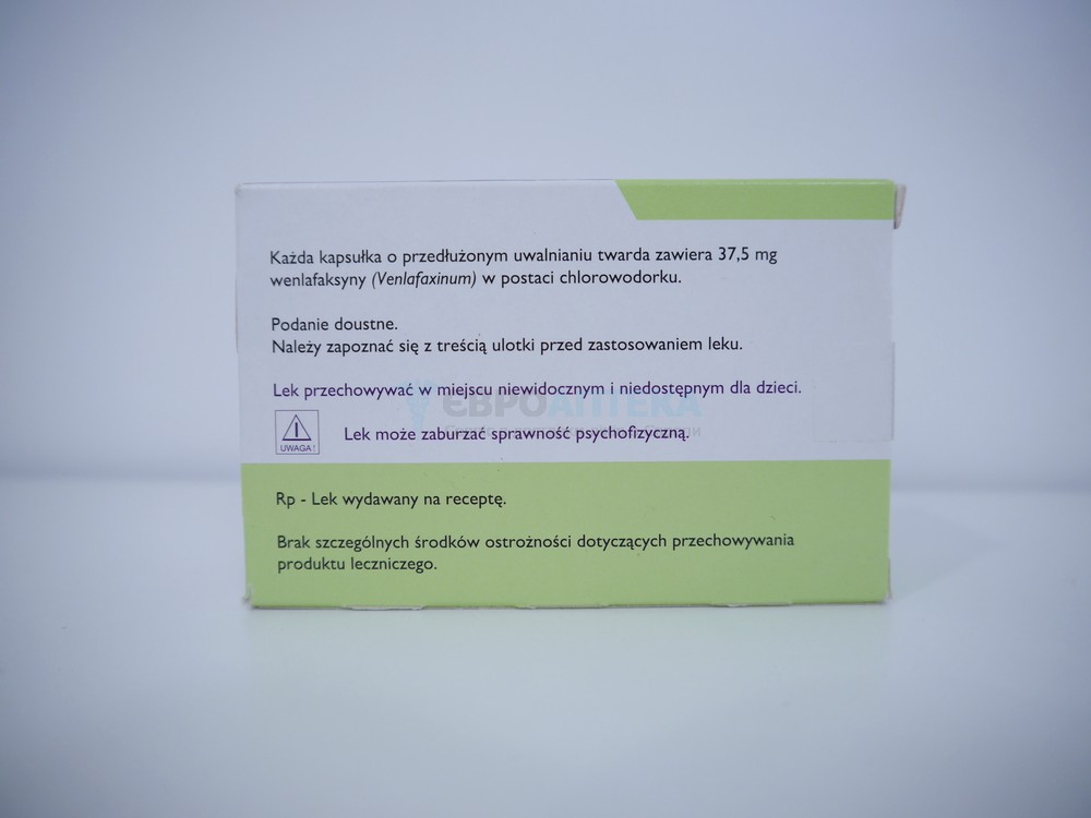 Венлектин (аналог Велаксин) - 37.5 мг, №28 - капсули 6499