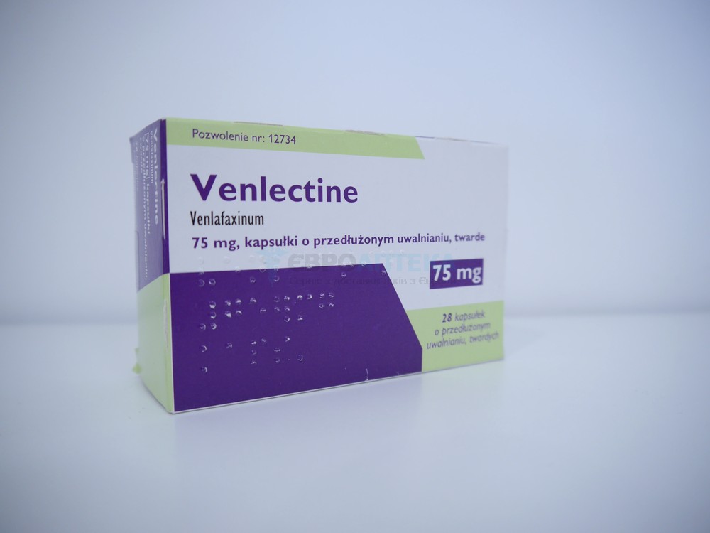Венлектин (аналог Велаксин) - 75 мг, №28 - капсули
