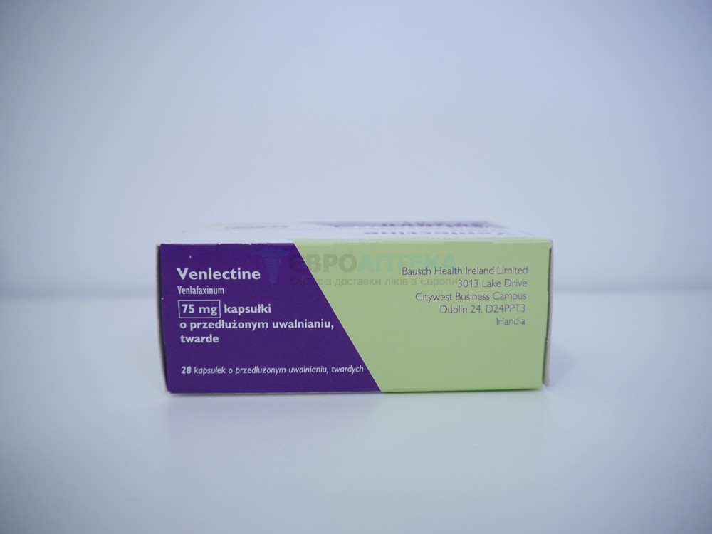 Венлектин (аналог Велаксин) - 75 мг, №28 - капсули 6491